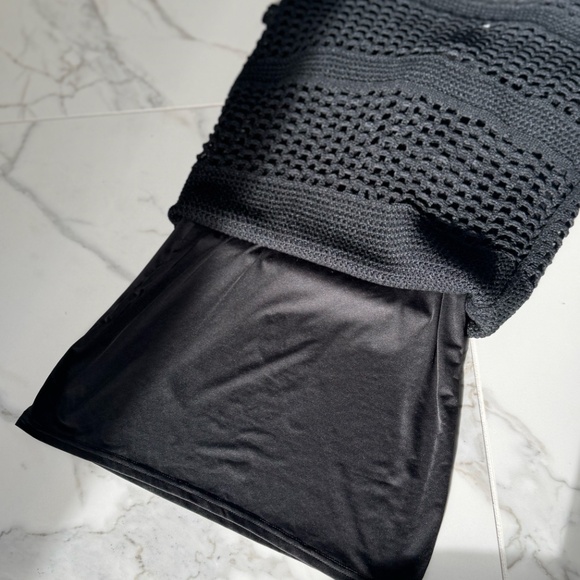 BCBGMaxAzria Black Maxi Crochet Dress - Picture 5 of 7